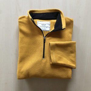 Men's Old Navy Mustard Yellow Fleece Quarter Zip